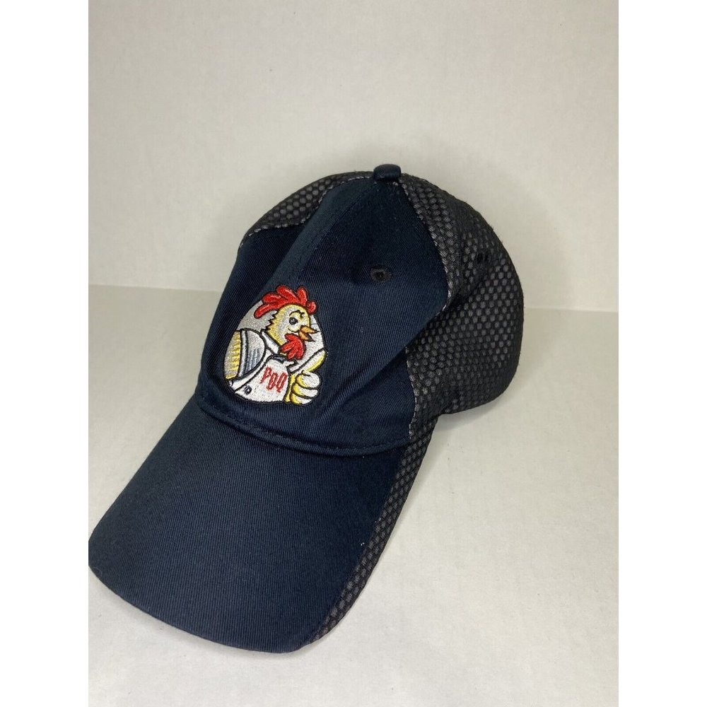 PDQ Chicken Employee Trucker Adjustable Hat Breathable Baseball Hat Black Grey